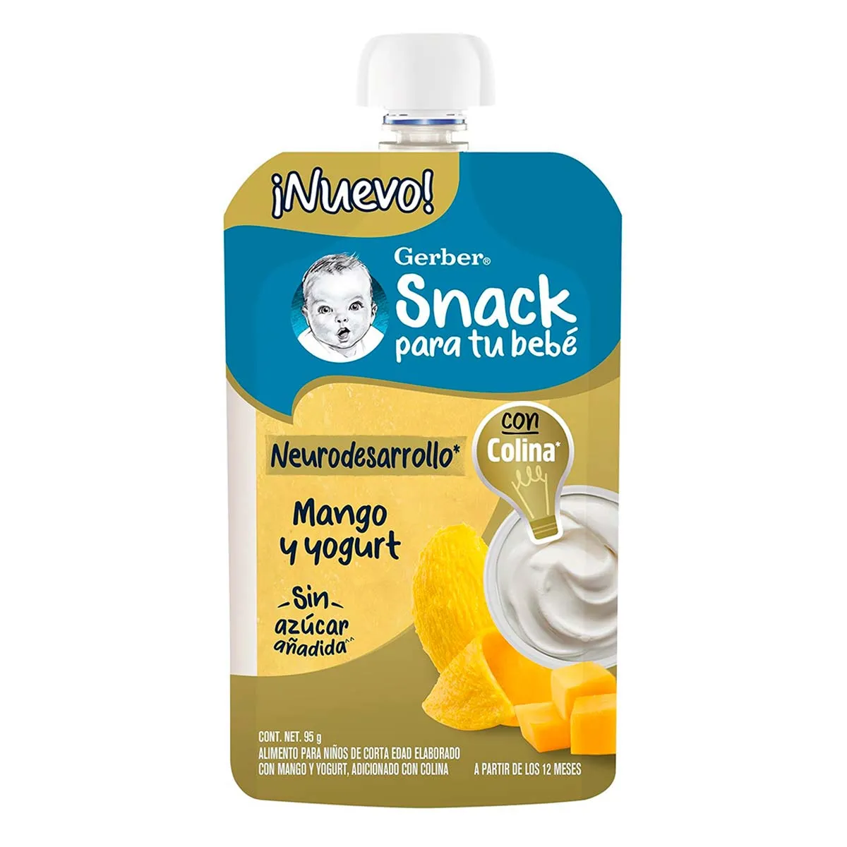 Gerber Flexipack Junior Mango y Yogurt C/110 g