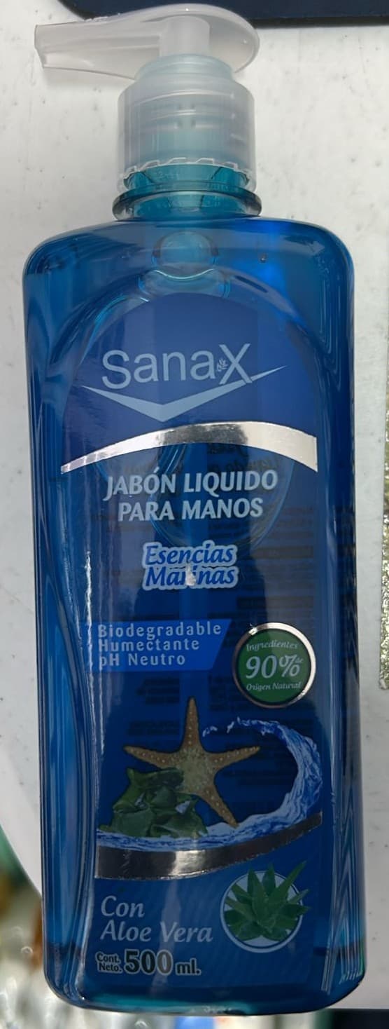 Jabón Líquido Esencias Marinas SANAX C/500 mL