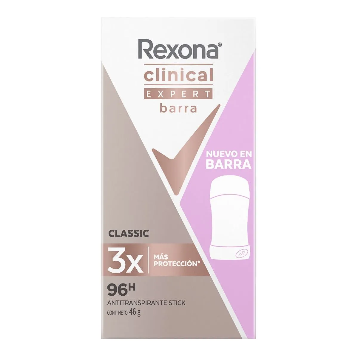 Antitranspirante en Barra Rexona Clinical Classic 46 g
