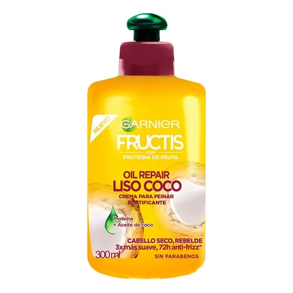 Crema para peinar FRUCTIS Liso Coco C/300 mL