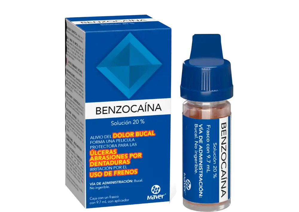 Benzocaina 200 mg/ 1 mL MAVER C/9.7 mL