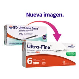 JERINGA BD Ultra Fine 0.5 mL 31 G X 6 Mm 10 Piezas