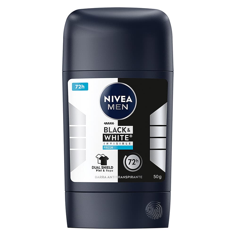 Desodorante Barra Hombre Nivea Men Black & White 50 grs