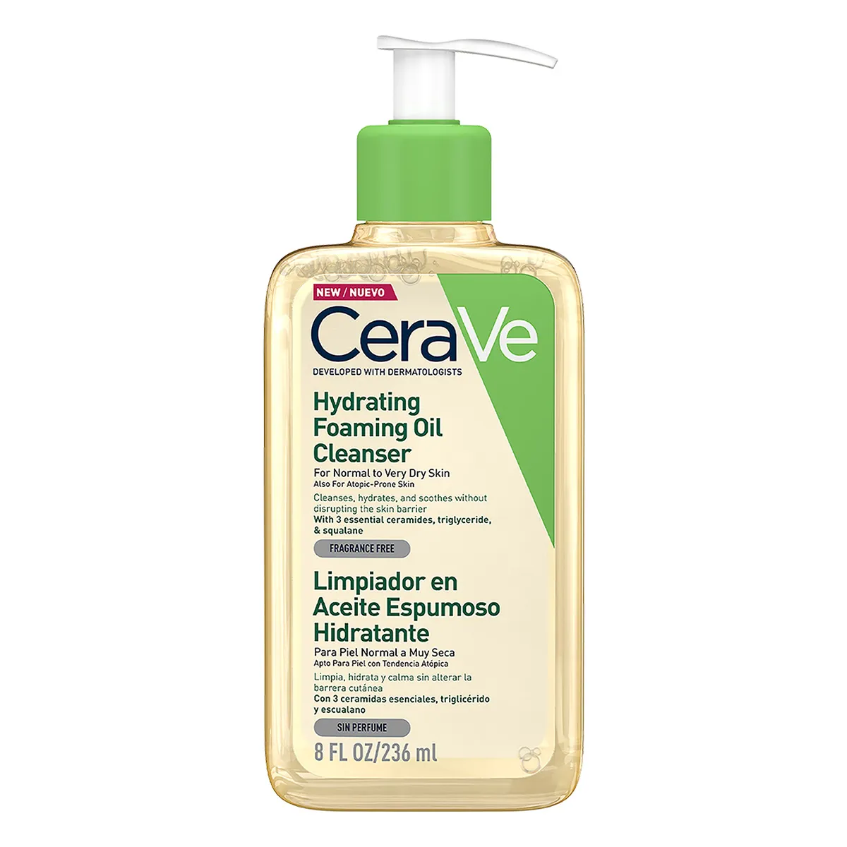 Cerave Limpiador en Aceite Espumoso HIdratante C/236 mL