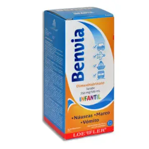 Dimenhidrinato 250 mg / 100 mL BENVIA Infantil C/120 mL