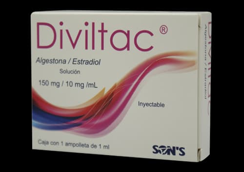 Algestona 150 mg / Estradiol 10 mg / 1 mL DIVILTAC C/1 Amp