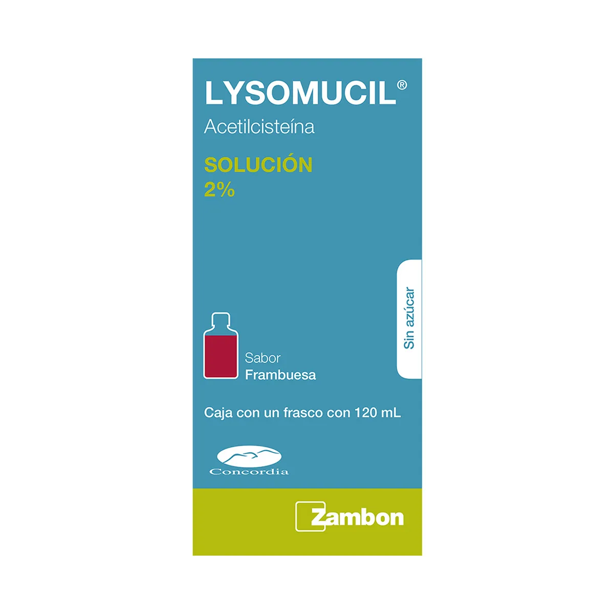 Acetilcisteina 2% LYSOMUCIL Solución C/120 mL