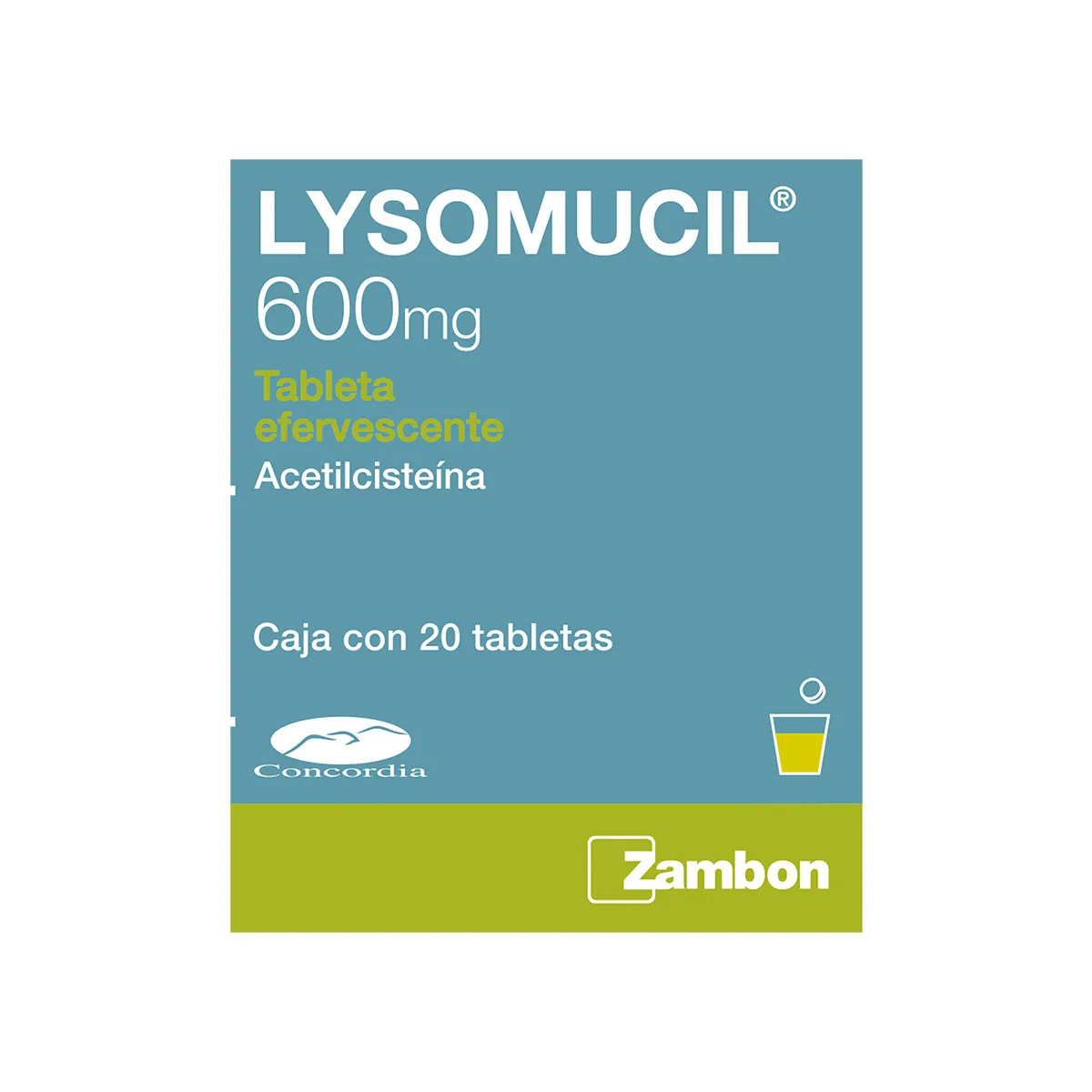 Acetilcisteina 600 mg LYSOMUCIL C/20 Tabs