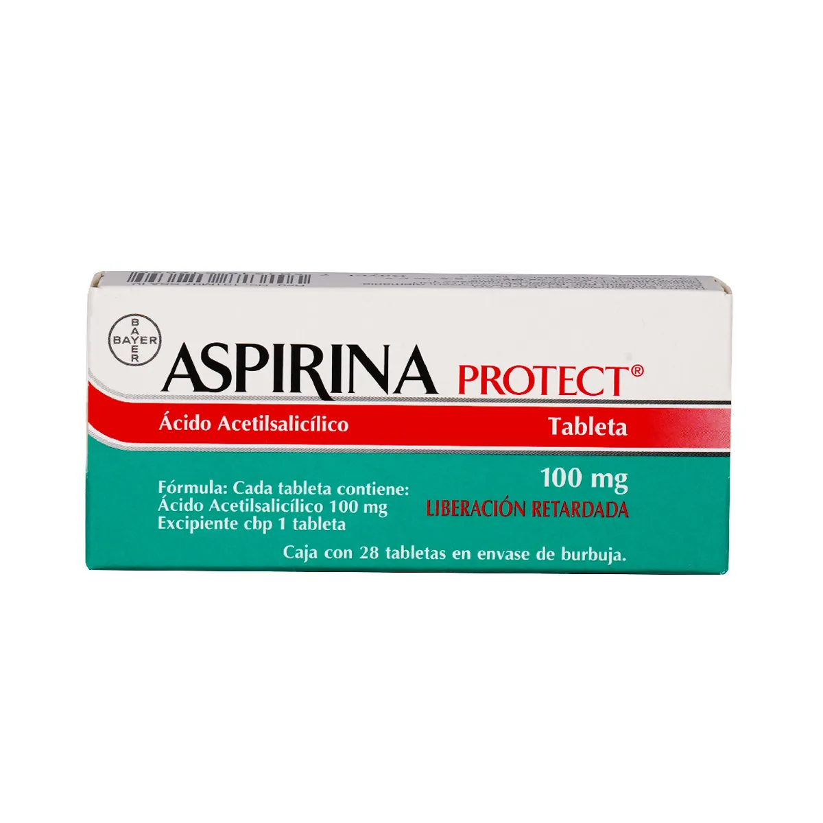 Acetilsalicílico Acido 100 mg ASPIRINA PROTEC C/28 Tabs