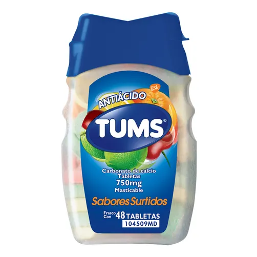 Carbonato de Calcio TUMS EXTRA C/48 Tabs