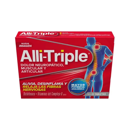 Diclofenaco / Complejo B ALLI TRIPLE C/6 Tabs