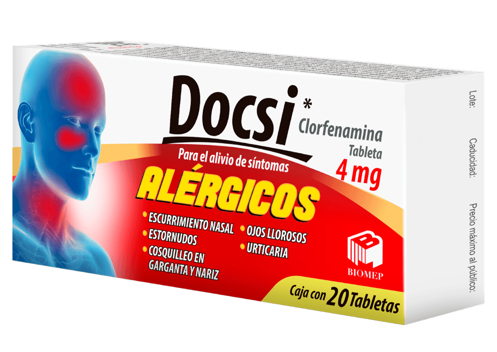 Clorfenamina 4 mg DOCSI C/20 Tabs