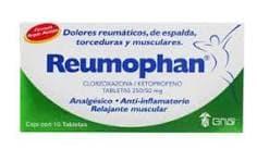 Clorzoxazona 250 mg / Ketoprofeno 52 mg REUMOPHAN C/10 Tabs