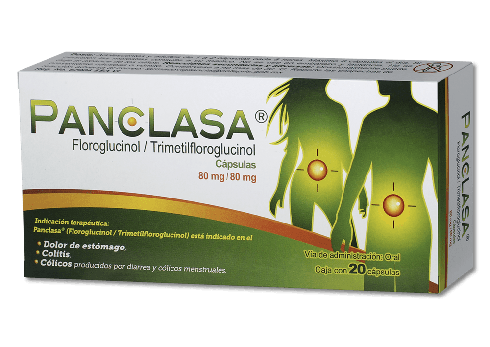 Floroglucinol 80 mg / Trimetilfloroglucinol 80 mg PANCLASA C/20 Caps