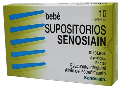 Glicerol 1478 mg SENOSIAIN BEBE C/10 Supositorios