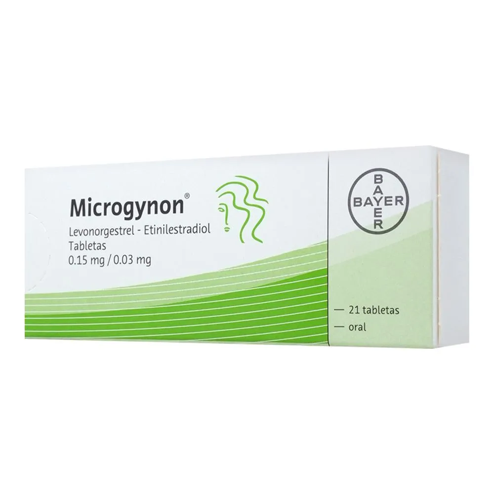 Levonorgestrel 0.15 mg / Etinilestradiol 0.03 mg MICROGYNON C/21 Tabs