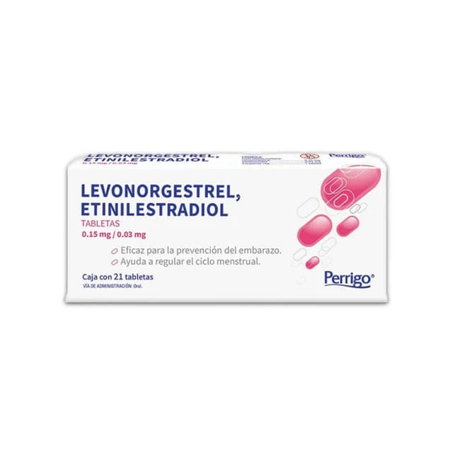 Levonorgestrel 0.15 mg / Etinilestradiol 0.03 mg PERRIGO C/21 Tabs