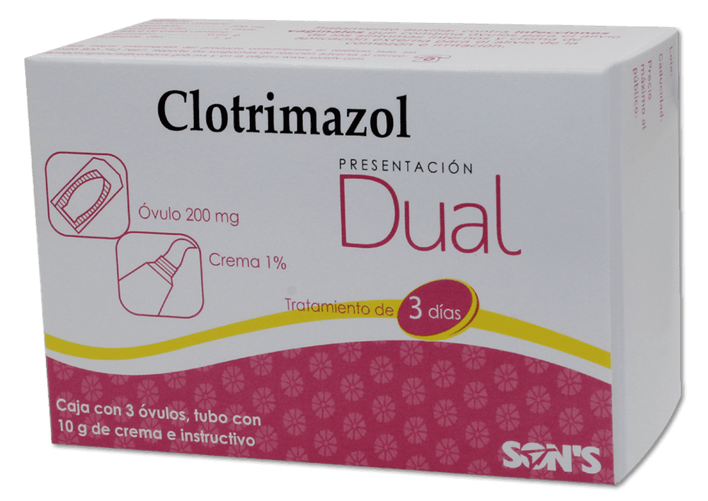 Clotrimazol 2% Dual SONS Crema y óvulos C/30 g