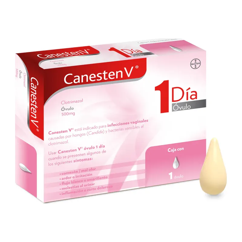 Clotrimazol 500 mg CANESTEN V C/1 óvulo