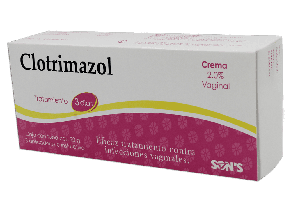 Clotrimazol 2% Sons Crema 3 Dias C/20 g y 3 aplicadores