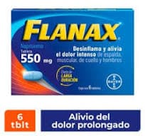Naproxeno Sodico 550 mg FLANAX C/6 Tabs