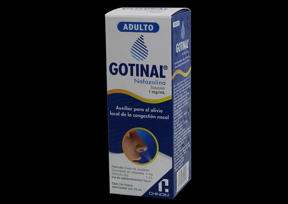 Nafazolina 1.0 mg / 1 mL GOTINAL Adulto C/15 mL