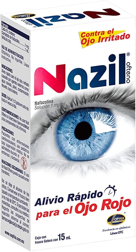 Nafazolina 0.2 mg / mL NAZIL C/15 mL