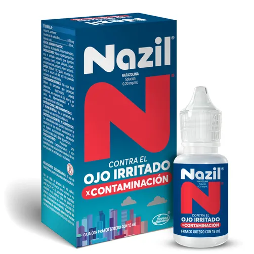 Nafazolina 0.2 mg / mL NAZIL contaminación C/15 mL