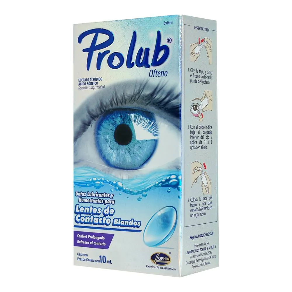 Gotas Lubricantes para lentes de contacto PROLUB C/10 mL