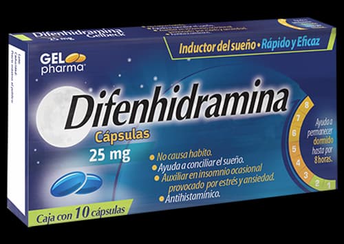 Difenhidramina 25 mg GELPHARMA C/10 Caps