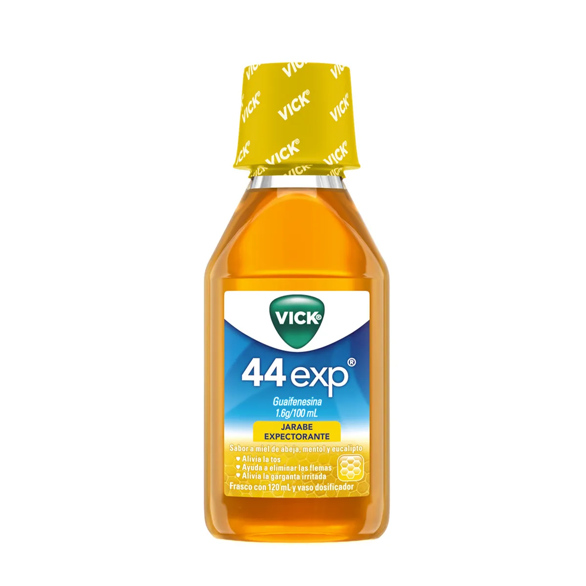 Guaifenesina VICK 44 Jarabe de Miel C/120 mL