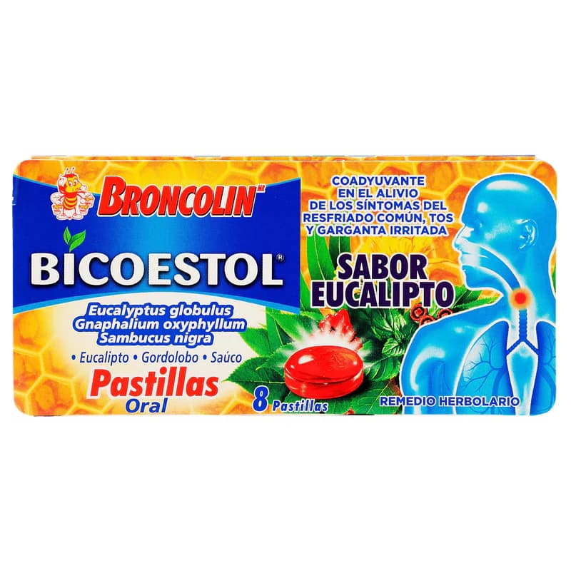BICOESTOL Sabor Eucalipto C/8 Past