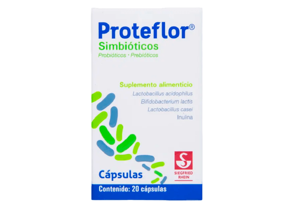 Simbióticos (probióticos / prebióticos) Proteflor C/20 Caps
