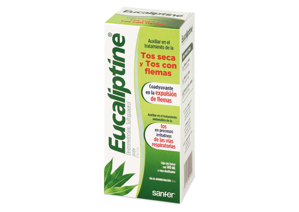 Dextrometorfano 0.3 mg / Sulfoguayacol 0.25 mg EUCALIPTINE C/140 mL