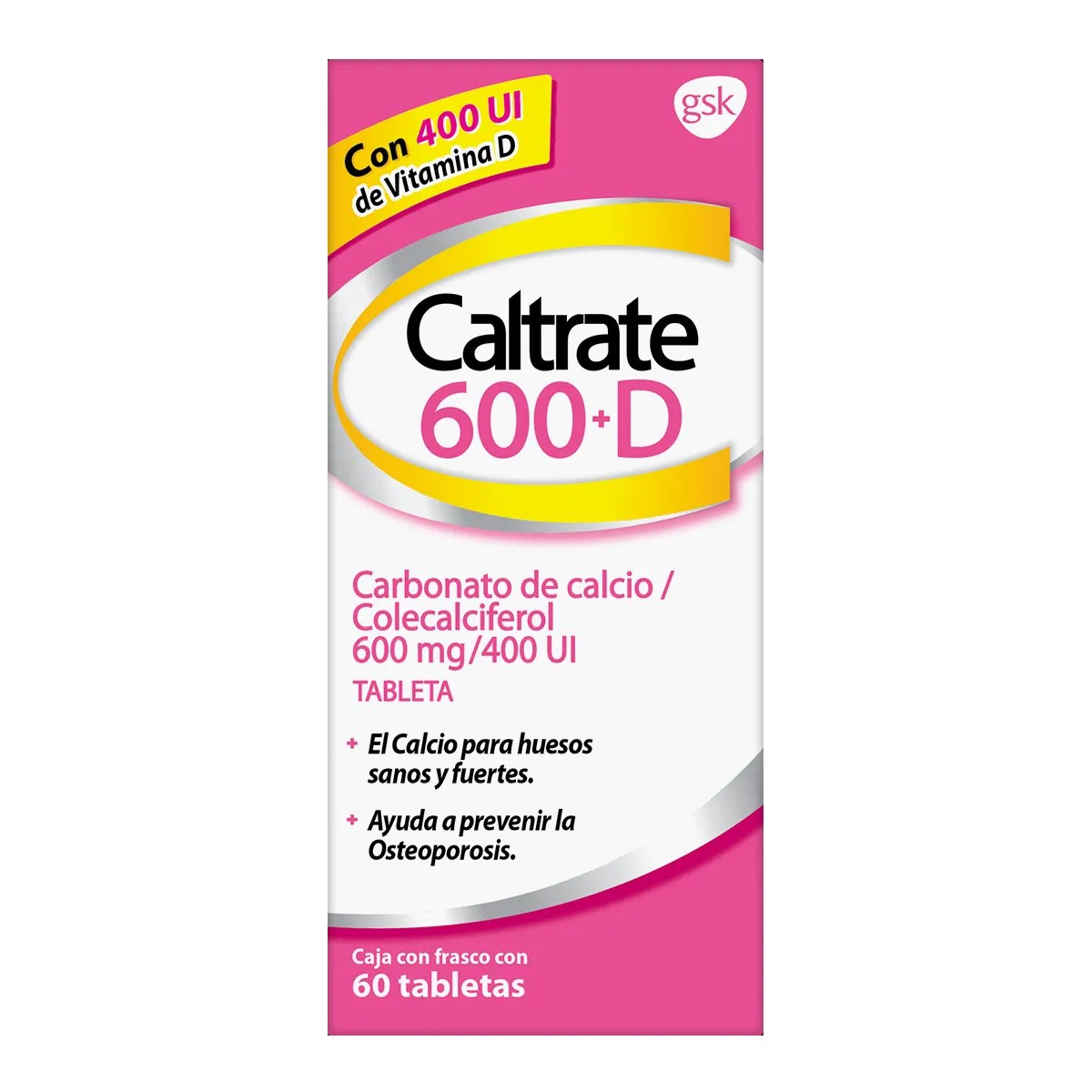 Caltrate 600+D 60 Tabletas