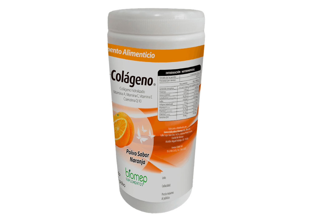 Colageno Hidrolizado / VIT A, C y E BIO-COLAGENO naranja Bote C/450 g
