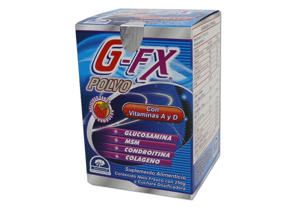 Glucosamina / MSM / Condroitina / Colageno G-FX POLVO C/250 g