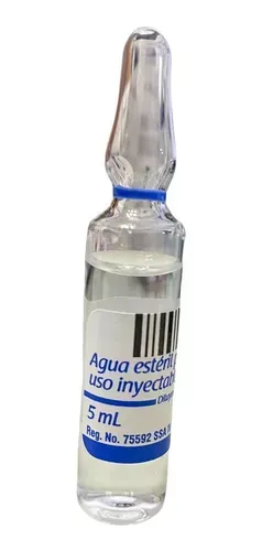 Pza de agua inyectable C/5 mL