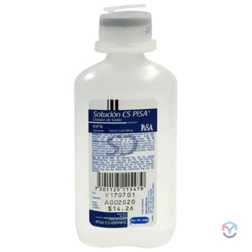 Cloruro de sodio 0.9 % PISA C/100 mL