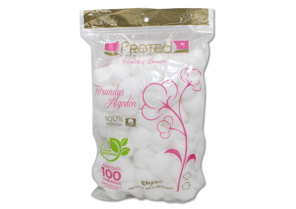 Algodón en torunda PROTECT C/50 g o 100 Torundas
