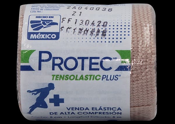 Venda elastica de alta compresion de 5 cm PROTEC C/1 pza