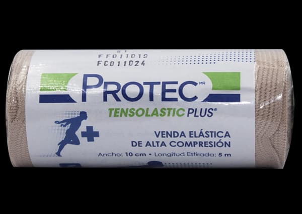 Venda elastica de alta compresion de 10 cm PROTEC C/1 pza