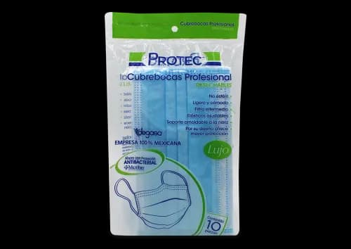 Bolsa de Cubrebocas PROTEC C/10 pzas