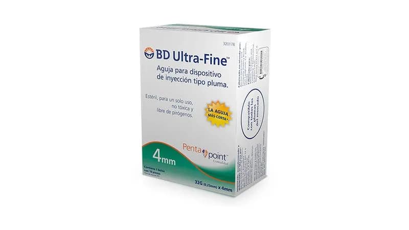 AGUJA NANO BD ULTRA-FINE 4MM X 32G C/10