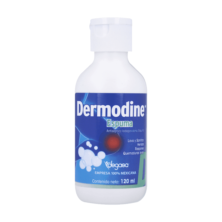 Iodopovidona DERMODINE Antiseptica Espuma C/120 mL