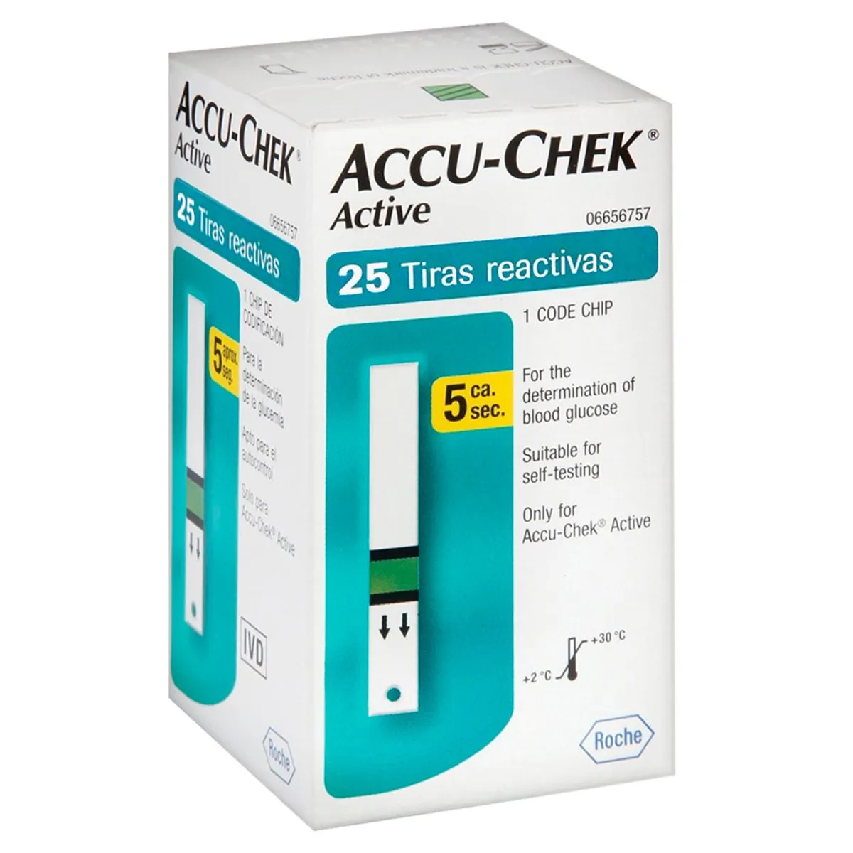 Tiras reactivas Accu Check Active C/25 Pzas
