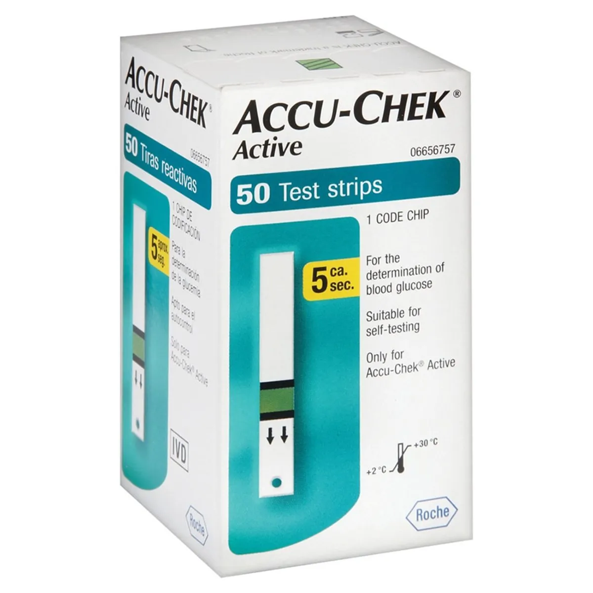 Tiras reactivas Accu Check Active C/50 Pzas