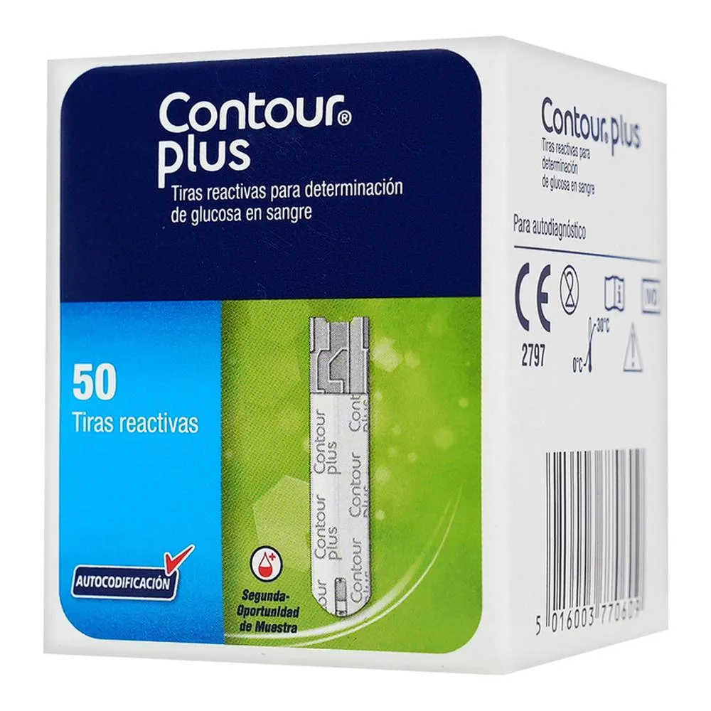 PZA DE TIRAS REACTIVAS CONTOUR PLUS C/1 PZA