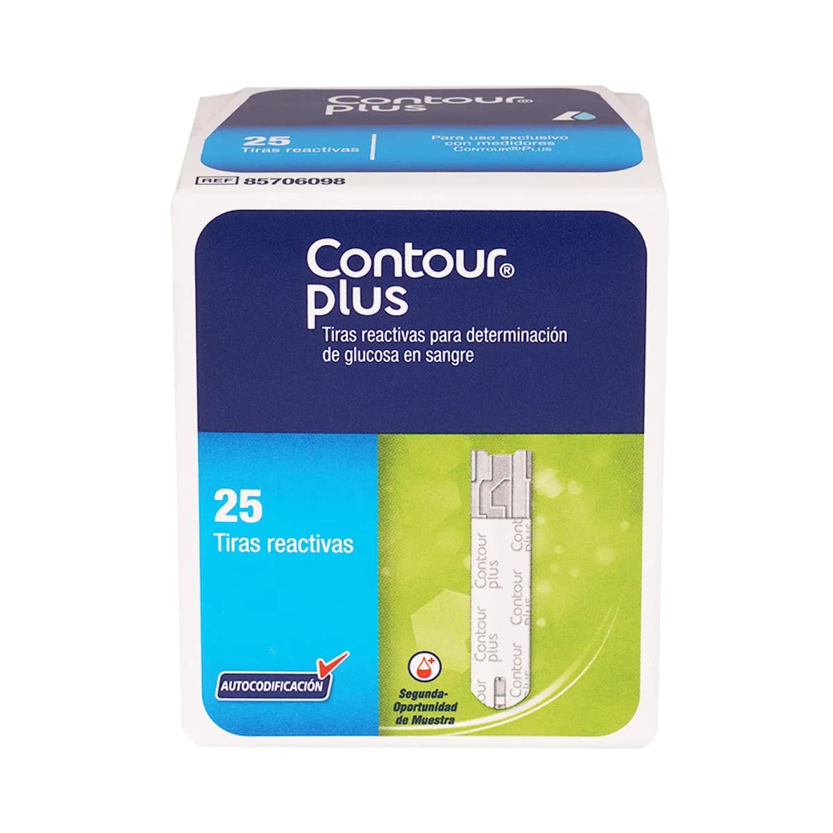 Tiras reactivas CONTOUR PLUS C/25 Pzas