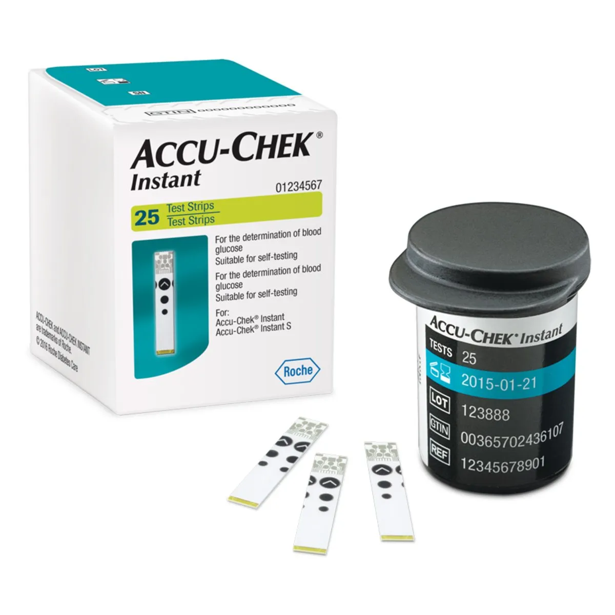 Tiras Reactivas ACCU-CHECK INSTANT C/25 Pzas